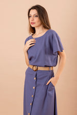 Set Mariana  (Blusa & Falda & Correa )